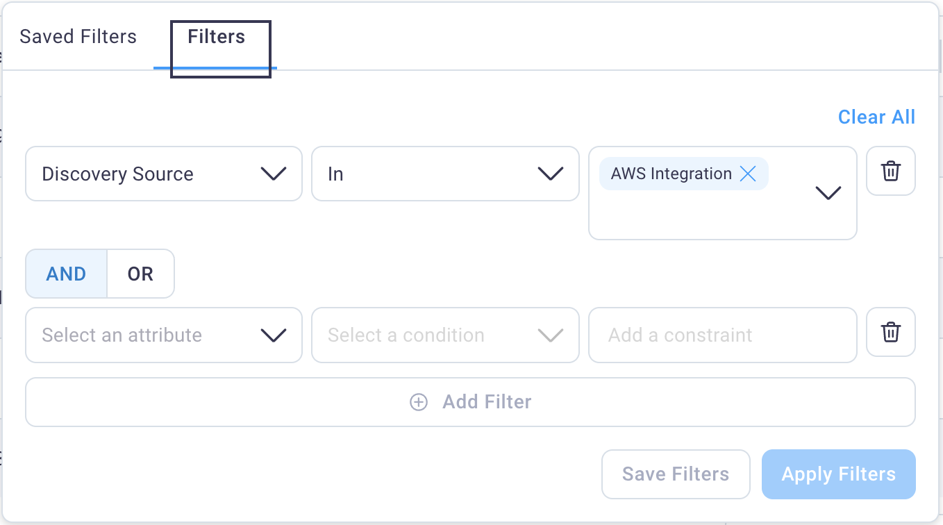 Assets Freeform Filter