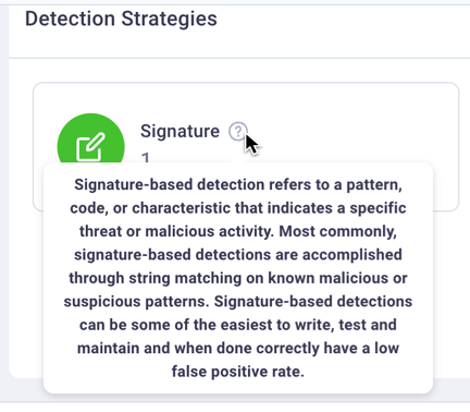 Detection Strategy details