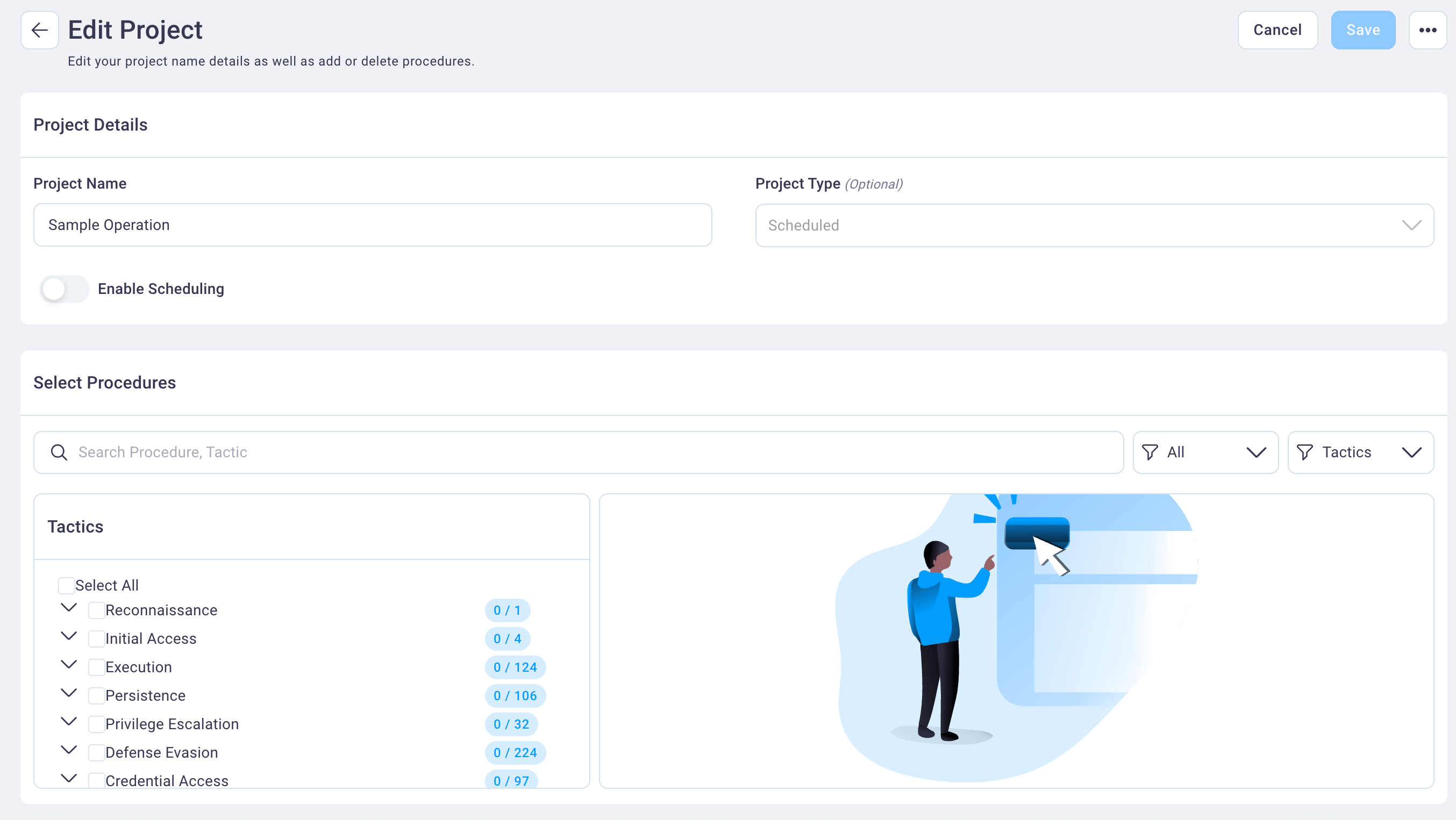 Edit Project Page