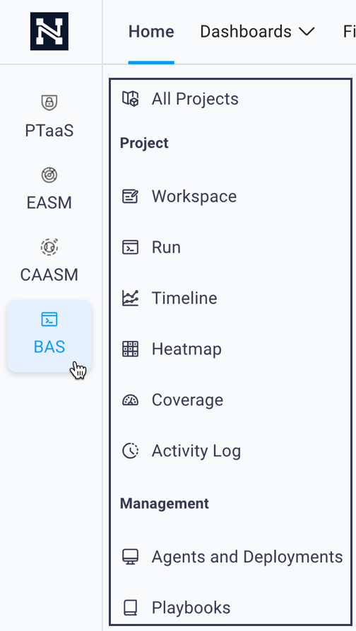 Project navigation