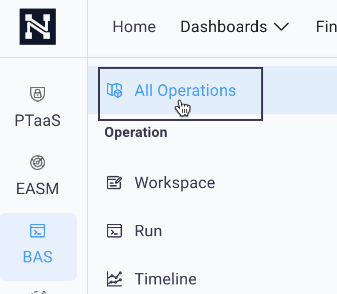 BAS All Operations dashboard