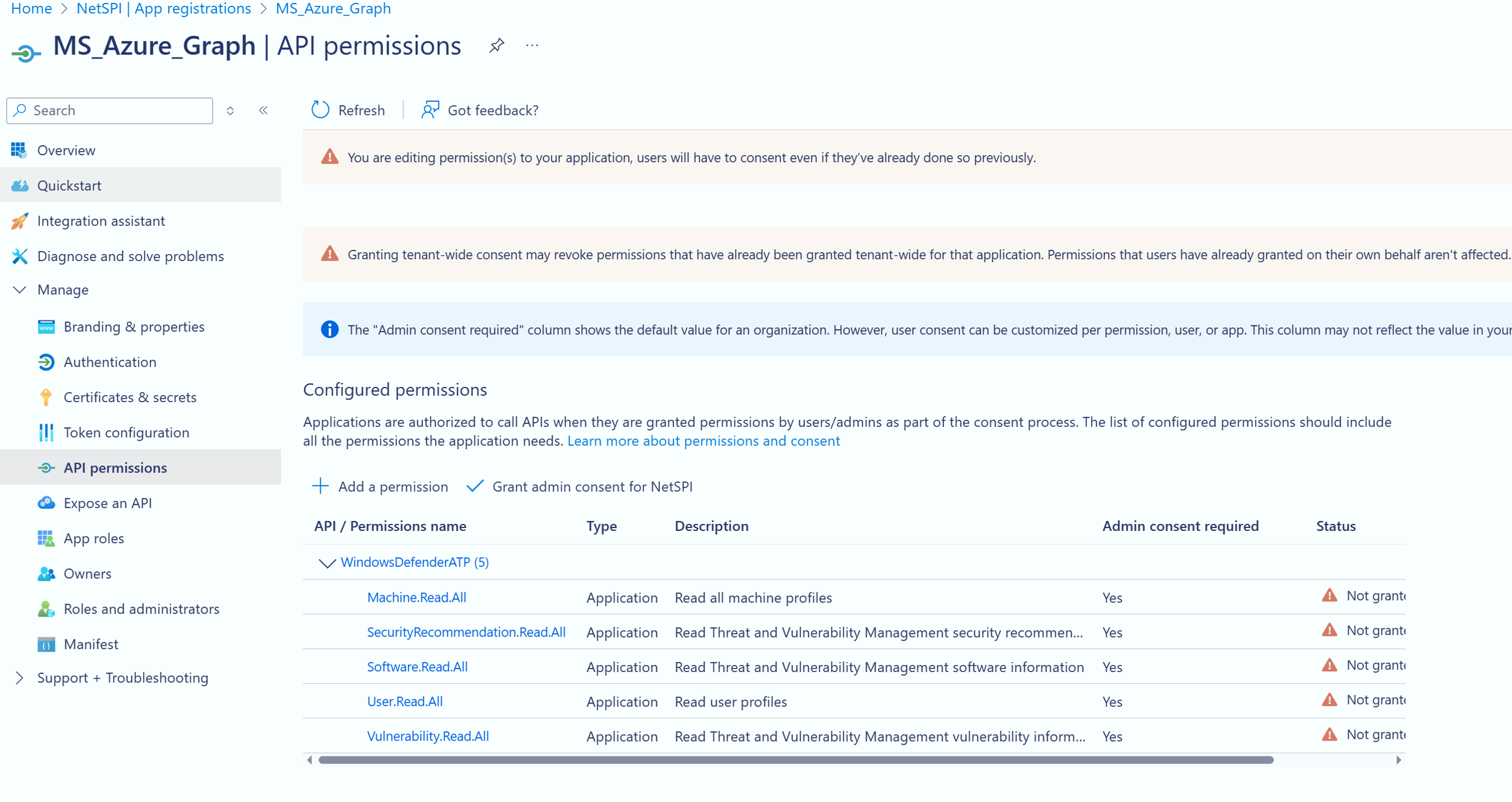 MS Graph Config Step 11