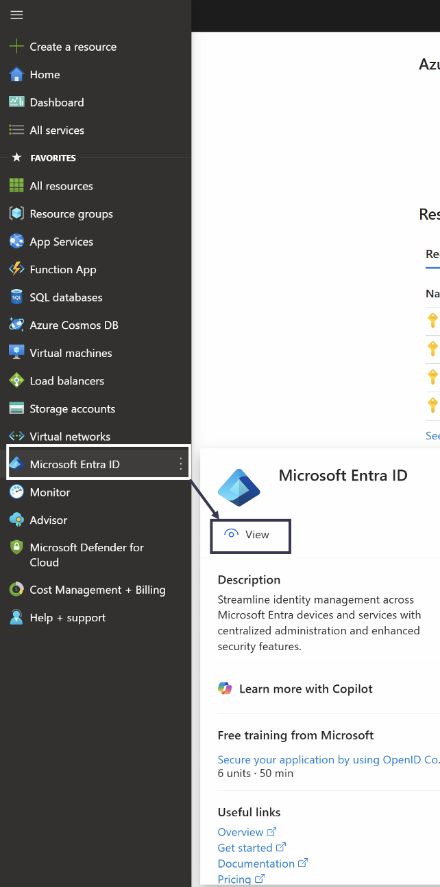 MS Graph Config Step 1