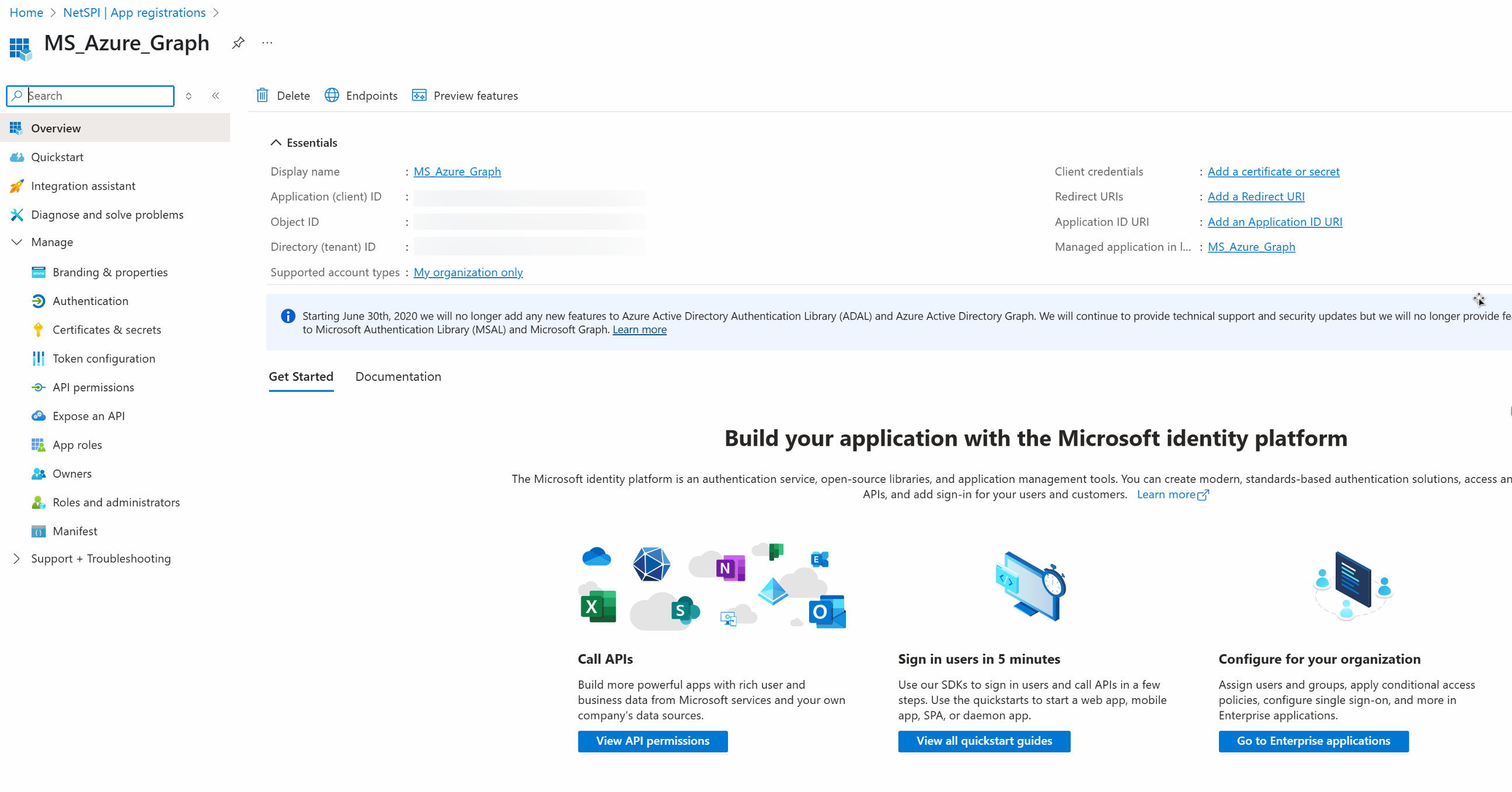 MS Graph Config Step 5