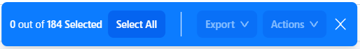Floating actions bar