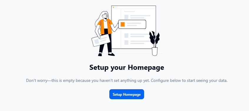 Home Page setup