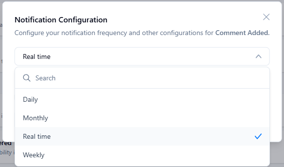 Notification configuration