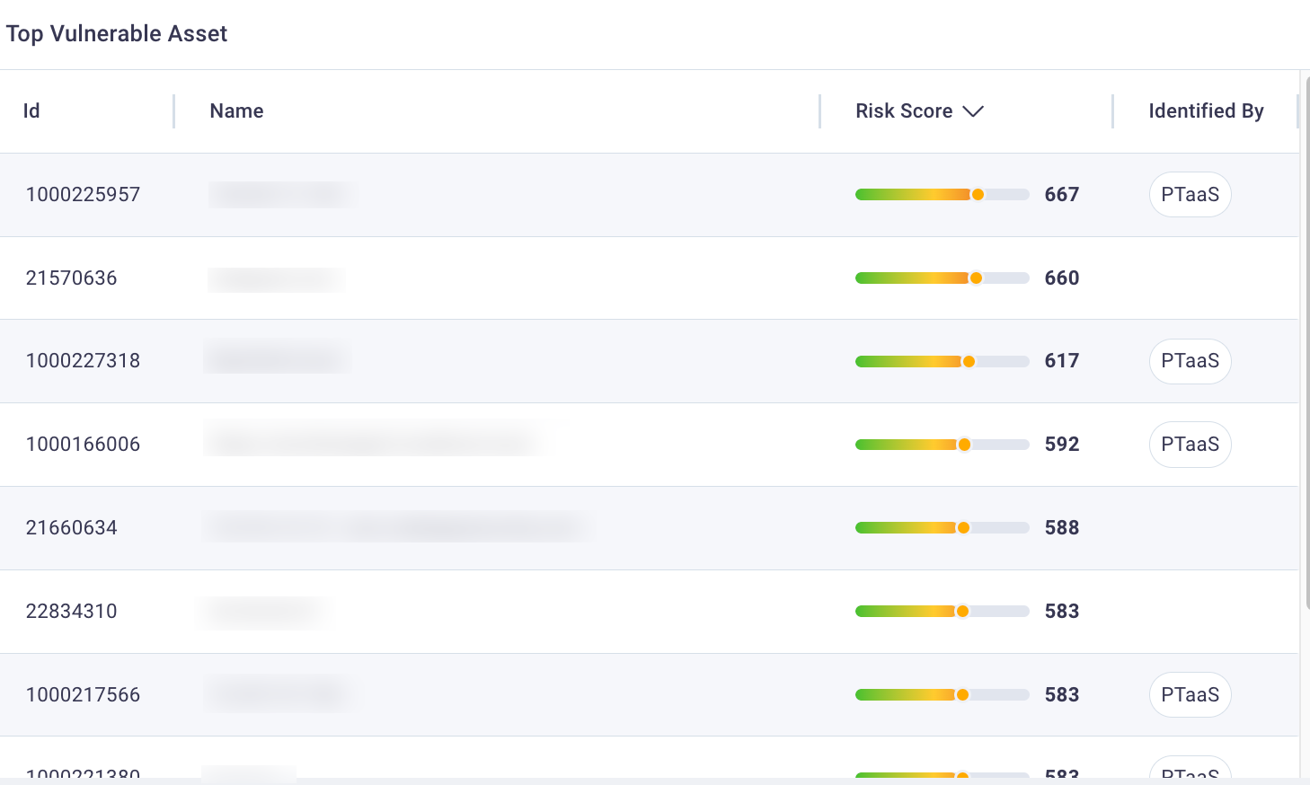 Top vuln asset